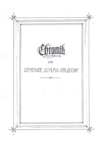 Chronik Schlagsülsdorf, 15 Seiten